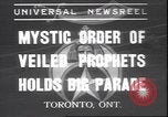 Immagine di Mistico Ordine dei profeti velato Toronto Ontario Canada, 1937, secondo 1 filmato di repertorio 65675058997