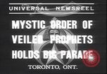 Immagine di Mistico Ordine dei profeti velato Toronto Ontario Canada, 1937, secondo 3 filmato di repertorio 65675058997