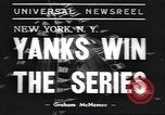 Image Yankees de New York New York United States USA, 1938, de la seconde 7 séquences d'archives historiques vidéo 65675058999