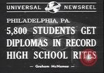 Standbild Abschlussfeier Philadelphia Pennsylvania USA, 1940, aus Sekunde 3 historischem Filmmaterial Videoclip 65675059022