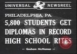 Standbild Abschlussfeier Philadelphia Pennsylvania USA, 1940, aus Sekunde 5 historischem Filmmaterial Videoclip 65675059022