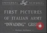 Standbild italienische Truppen Griechenland, 1940, aus Sekunde 1 historischem Filmmaterial Videoclip 65675059023