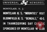 Standbild Football Game Montclair New Jersey USA, 1940, aus Sekunde 9 historischem Filmmaterial Videoclip 65675059028