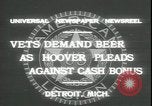 Image of Herbert Hoover Detroit Michigan USA, 1931, second 5 stock footage video 65675059115