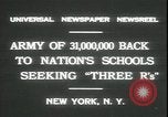 Image écoles rouvrir New York United States USA, 1931, de la seconde 4 séquences d'archives historiques vidéo 65675059116