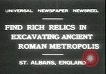 Image les archéologues Saint Albans Angleterre, 1931, de la seconde 1 séquences d'archives historiques vidéo 65675059119