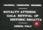 Image Regatta Storica Venise Italie, 1931, de la seconde 3 séquences d'archives historiques vidéo 65675059120