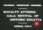 Image Regatta Storica Venise Italie, 1931, de la seconde 8 séquences d'archives historiques vidéo 65675059120