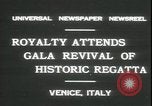 Image Regatta Storica Venise Italie, 1931, de la seconde 9 séquences d'archives historiques vidéo 65675059120