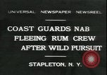 Image United States Coast Guard liquor saisie pendant la prohibition Stapleton New York USA, 1931, de la seconde 1 séquences d'archives historiques vidéo 65675059122