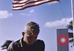 Image of United States flag at World War 2 cemetery Philippines, 1945, second 22 stock footage video 65675059142