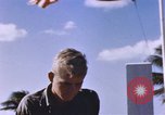 Image of United States flag at World War 2 cemetery Philippines, 1945, second 25 stock footage video 65675059142