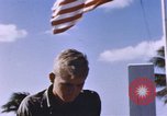 Image of United States flag at World War 2 cemetery Philippines, 1945, second 26 stock footage video 65675059142