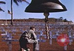 Image of United States flag at World War 2 cemetery Philippines, 1945, second 33 stock footage video 65675059142