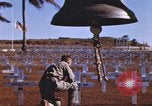 Image of United States flag at World War 2 cemetery Philippines, 1945, second 34 stock footage video 65675059142