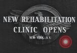 Image of World War II veteran rehabilitation New York United States USA, 1947, second 3 stock footage video 65675059200