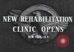 Image of World War II veteran rehabilitation New York United States USA, 1947, second 7 stock footage video 65675059200