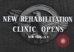 Image of World War II veteran rehabilitation New York United States USA, 1947, second 8 stock footage video 65675059200