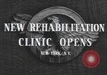 Image of World War II veteran rehabilitation New York United States USA, 1947, second 9 stock footage video 65675059200