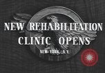Image of World War II veteran rehabilitation New York United States USA, 1947, second 10 stock footage video 65675059200