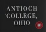 Standbild Antioch College Yellow Springs Ohio USA, 1942, aus Sekunde 12 historischem Filmmaterial Videoclip 65675059209