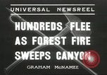 Image of forest fire Topanga California USA, 1936, second 1 stock footage video 65675059251