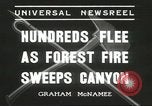 Image of forest fire Topanga California USA, 1936, second 4 stock footage video 65675059251