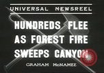 Image of forest fire Topanga California USA, 1936, second 5 stock footage video 65675059251
