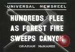 Image of forest fire Topanga California USA, 1936, second 6 stock footage video 65675059251