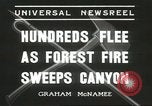 Image of forest fire Topanga California USA, 1936, second 7 stock footage video 65675059251