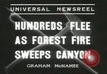 Image of forest fire Topanga California USA, 1936, second 8 stock footage video 65675059251