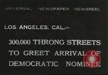 Standbild Franklin Roosevelt Los Angeles California USA, 1932, aus Sekunde 1 historischem Filmmaterial Videoclip 65675059266