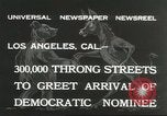 Standbild Franklin Roosevelt Los Angeles California USA, 1932, aus Sekunde 6 historischem Filmmaterial Videoclip 65675059266