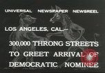 Standbild Franklin Roosevelt Los Angeles California USA, 1932, aus Sekunde 7 historischem Filmmaterial Videoclip 65675059266