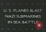 Standbild deutsche U-Boote Atlantik, 1943, aus Sekunde 3 historischem Filmmaterial Videoclip 65675059290