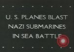 Standbild deutsche U-Boote Atlantik, 1943, aus Sekunde 5 historischem Filmmaterial Videoclip 65675059290