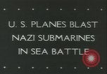 Standbild deutsche U-Boote Atlantik, 1943, aus Sekunde 6 historischem Filmmaterial Videoclip 65675059290