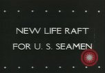 Image of life raft United States USA, 1943, second 3 stock footage video 65675059293