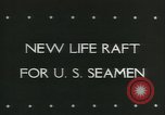 Image of life raft United States USA, 1943, second 6 stock footage video 65675059293