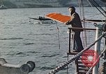 Image of United States Navy SOC Seagull hoisted aboard battleship Newfoundland, 1942, second 3 stock footage video 65675059322