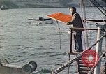 Image of United States Navy SOC Seagull hoisted aboard battleship Newfoundland, 1942, second 5 stock footage video 65675059322