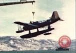 Image of United States Navy SOC Seagull hoisted aboard battleship Newfoundland, 1942, second 40 stock footage video 65675059322