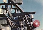 Image of United States Navy SOC Seagull hoisted aboard battleship Newfoundland, 1942, second 51 stock footage video 65675059322