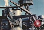 Image of United States Navy SOC Seagull hoisted aboard battleship Newfoundland, 1942, second 55 stock footage video 65675059322