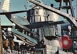 Image of United States Navy SOC Seagull hoisted aboard battleship Newfoundland, 1942, second 61 stock footage video 65675059322
