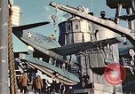 Image of United States Navy SOC Seagull hoisted aboard battleship Newfoundland, 1942, second 62 stock footage video 65675059322