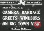Image Duc de Windsor New York United States USA, 1941, de la seconde 3 séquences d'archives historiques vidéo 65675059333