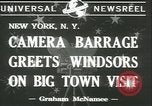 Image Duc de Windsor New York United States USA, 1941, de la seconde 6 séquences d'archives historiques vidéo 65675059333