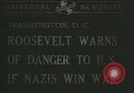 Image of Franklin Roosevelt Washington DC USA, 1940, second 23 stock footage video 65675059344
