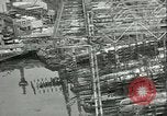 Standbild deutsche U-Boot U-Boote U-858 und U-805 Übergabe Atlantik, 1945, aus Sekunde 11 historischem Filmmaterial Videoclip 65675059356